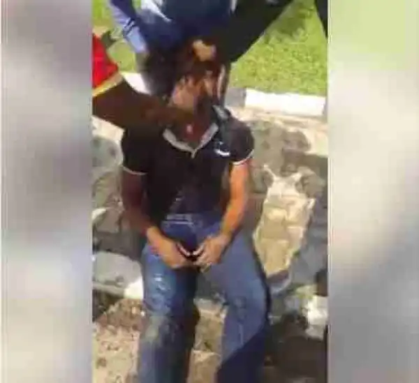 Man Collapses Ahead Of Planned Protest Over Buhari’s Resignation In Abuja [Photos]
